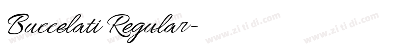 Buccelati Regular字体转换